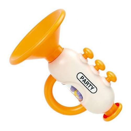 ARTEC カシャカシャトランペット 吹いて 振って 音が鳴る かわいいラッパ ATC22174 キッズ 子供用品 知育 学習玩具 教材 工作