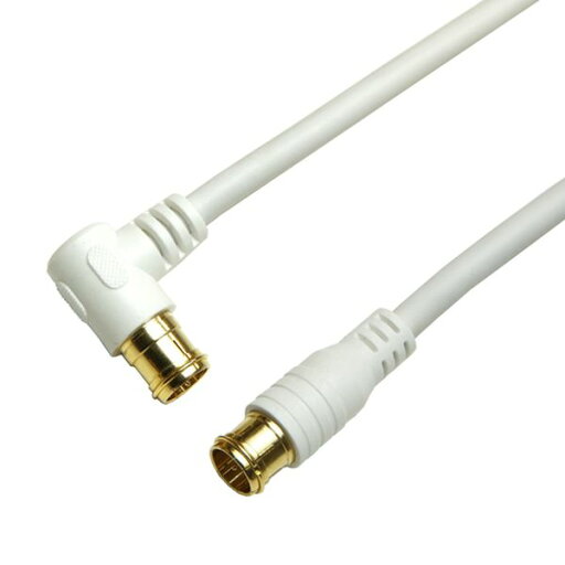 HORIC アンテナケーブル 7m ホワイト 両側F型差込式コネクタ L字/ストレートタイプ HAT70-119LPWH(代引不可)【メール便配送】【送料無料】 HORIC アンテナケーブル 7m ホワイト 両側F型差込式コネクタ L字/ストレートタイプ HAT70-119LPWH(代引不可)【メール便配送】【送料無料】