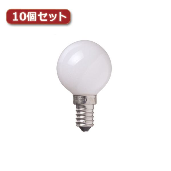Filament Lamps - YAZAWA ベビーボール球 G40 E17 25W ホワイト10個セット G401725WX10