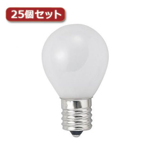Filament Lamps - YAZAWA クリプトンミニランプ 40W形 口金E17 フロスト25個セット KS351736FX25【送料無料】