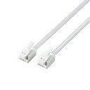 エレコム ツメ折れ防止モジュラーケーブル MJ-T1WH(代引不可)【メール便配送】【送料無料】