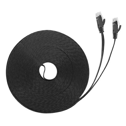 LANケーブル フラット CAT6 20m 黒 AS-CAPC040 パソコン パソコン周辺機器 アッシー