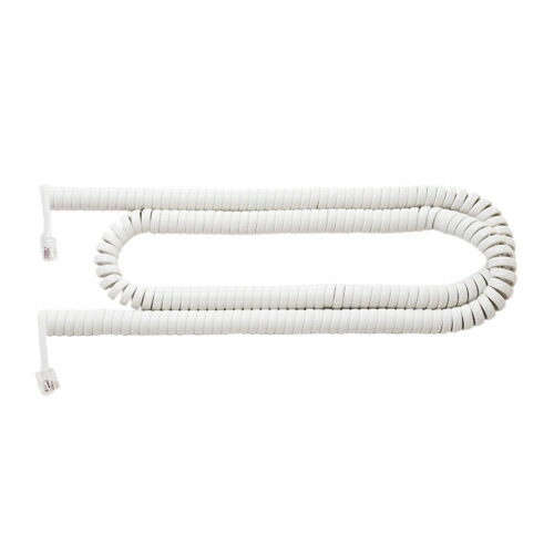 ミヨシ 受話器用カールコード 1m クロス結線 白 DC-J410/WH(代引不可) ミヨシ 受話器用カールコード 1m クロス結線 白 DC-J410/WH(代引不可)