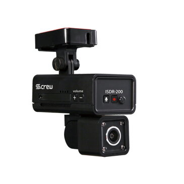 INBYTE 車内撮影2カメラ式ドライブレコーダー S-CREW ISDR-200 ISDR-200 カメラ(代引不可)【送料無料】【smtb-f】