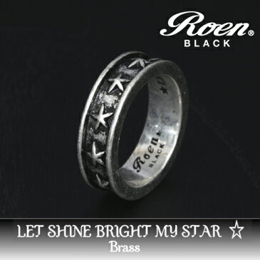 RoenBLACK スター リング シルバーカラー 星 指輪 ペア RO-652-17(代引不可)【送料無料】