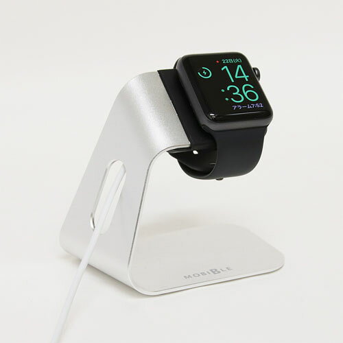 ミヨシ Apple Watch用 アルミスタンド シルバー SST-14/SL スマートフォン・タブレ...