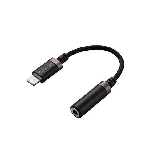 エレコム Lightning-4極イヤホン端子 変換ケーブル 高耐久 ブラック MPA-L35S01BK(代引不可)【メール便配送】【送料無料】 エレコム Lightning-4極イヤホン端子 変換ケーブル 高耐久 ブラック MPA-L35S01BK(代引不可)【メール便配送】【送料無料】