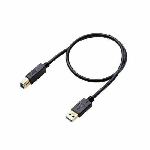 elecom 쥳 USB3.0֥/A-B/AV/0.5m/֥å DH-AB3N05BK(Բ)̵