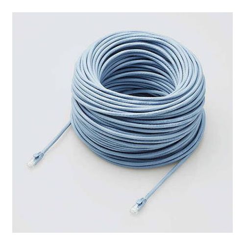 Lan （~5 m） - elecom エレコム LANケーブル CAT6A対応 EU RoHS指令準拠 ツメ折れ防止カバー 70m 単線 ブルー LD-GPAT BU70 RS(代引不可)【送料無料】
