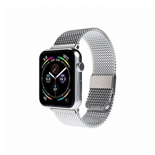 miak CLIP MESH BAND for Apple Watch 45 44 42mm シルバー SMAMA-W4244SL(代引不可)【メール便配送】【送料無料】(2)