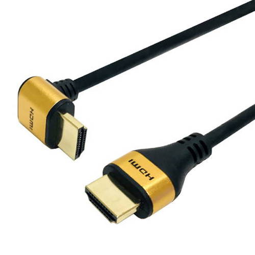 HORIC ホーリックHDMIケーブル L型90度 2m ゴールド HL20-341GD(代引不可)【メール...