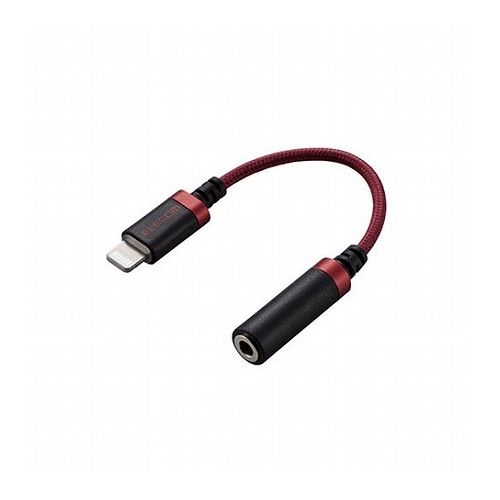 エレコム Lightning-4極イヤホン端子 変換ケーブル 高耐久 レッド MPA-L35S01RD(代引不可)【メール便配送】【送料無料】 エレコム Lightning-4極イヤホン端子 変換ケーブル 高耐久 レッド MPA-L35S01RD(代引不可)【メール便配送】【送料無料】
