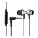 エレコム ステレオイヤホン/カナル型/φ3.5mm/マイク付/Fast Music/FS12C/10.0mmドライバー/高耐久ケーブル/シルバー EHP-FS12CMSV(代引不可)(2)