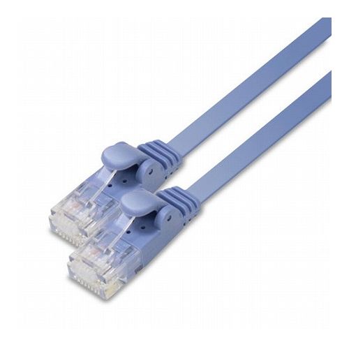 5個セット エレコム LANケーブル/CAT6/フラット/3m/ブルー LD-GF2/BU3X5(代引不可)【送料無料】
