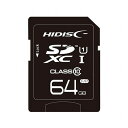 HIDISC SDXCカード 64GB CLASS10 UHS-1対応 HDSDX64GCL10UIJP3(代引不可)【メール便配送】【送料無料】