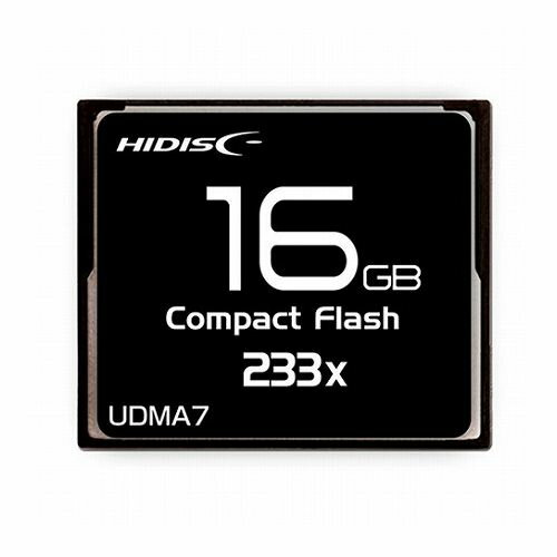 HIDISC CFカード 16GB 233x Read35MB/s MLCチップ搭載 HDCF16G233XJP3(代引不可)【メール便配送】【送料無料】