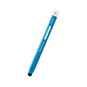 エレコム タッチペン タブレット iPad スマホ 鉛筆型 三角 太軸 感度タイプ ブルー タブレット学習 学校 子供 キッズ P-TPEN02BBU(代引不可)【送料無料】