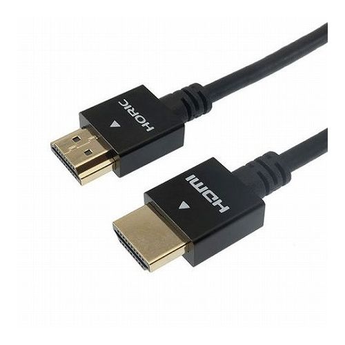 ホーリック HDMIケーブル 2m ブラック HDM20-496BK(代引不可)【メール便配送】【送...