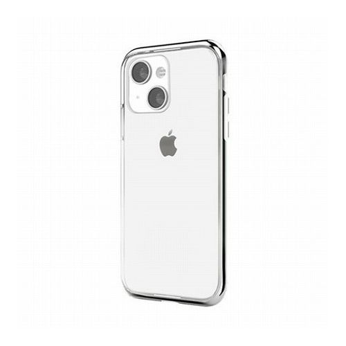 motomo INO LINE INFINITY CLEAR CASE for iPhone 13 Chrome Silver MT21572i13SV(s)