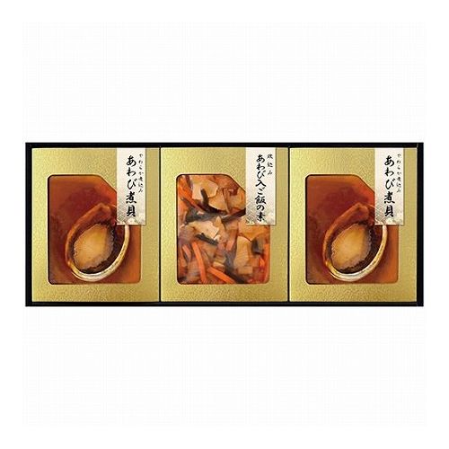 【商品特長】あわび姿煮40g×2個・あわび入炊込みご飯の素220g×1個【仕様】賞味期間/製造日より常温約180日・[日本製]・【小麦】【代引きについて】こちらの商品は、代引きでの出荷は受け付けておりません。【送料について】北海道、沖縄、離島は送料を頂きます。