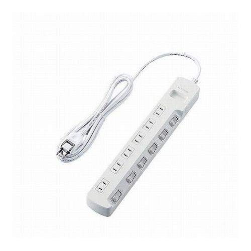 5個セットエレコム 雷ガードタップ/個別スイッチ/6個口/2.5m/ホワイト T-K5A-2625WHX5(代引不可)【送料無料】