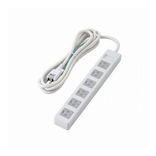 5個セットエレコム 3pinタップ/マグネット付/ホコリシャッター付/6個口/2.5m/ホワイト T-T1D-3625WHX5(..