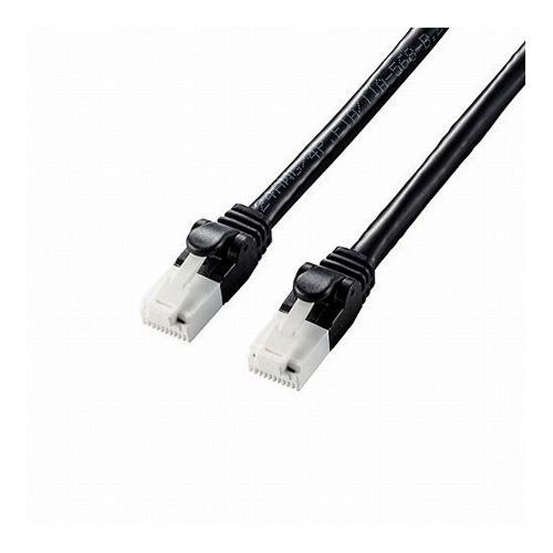 5個セットエレコム LANケーブル/CAT6A/爪折れ防止/3.0m/ブラック LD-GPAT/BK30X5(代引不可)【送料無料】 5個セットエレコム LANケーブル/CAT6A/爪折れ防止/3.0m/ブラック LD-GPAT/BK30X5(代引不可)【送料無料】