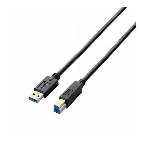 5個セットエレコム USB3.0ケーブル/A-Bタイプ/スタンダード/0.5m/ブラック USB3-AB05BKX5(代引不可)【送料無料】