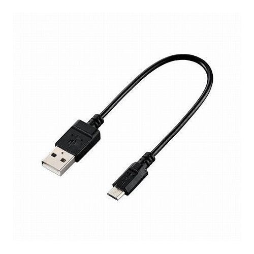 Usb （~5 m） - 5個セットエレコム microUSBケーブル/USB2.0/エコパッケージ/0.15m/ブラック U2C-JAMB015BKX5(代引不可)