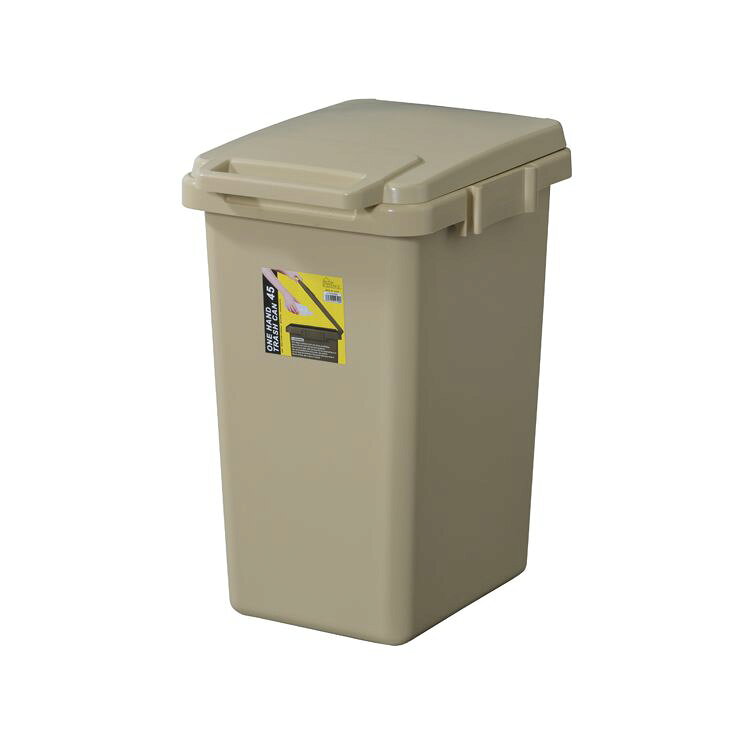 ワンハンドトラッシュカン 45L ゴミ箱 キッチン ダストボックス 日本製 一人暮らし シンプル ふた付き ごみ箱(代引不可)【送料無料】 [2]