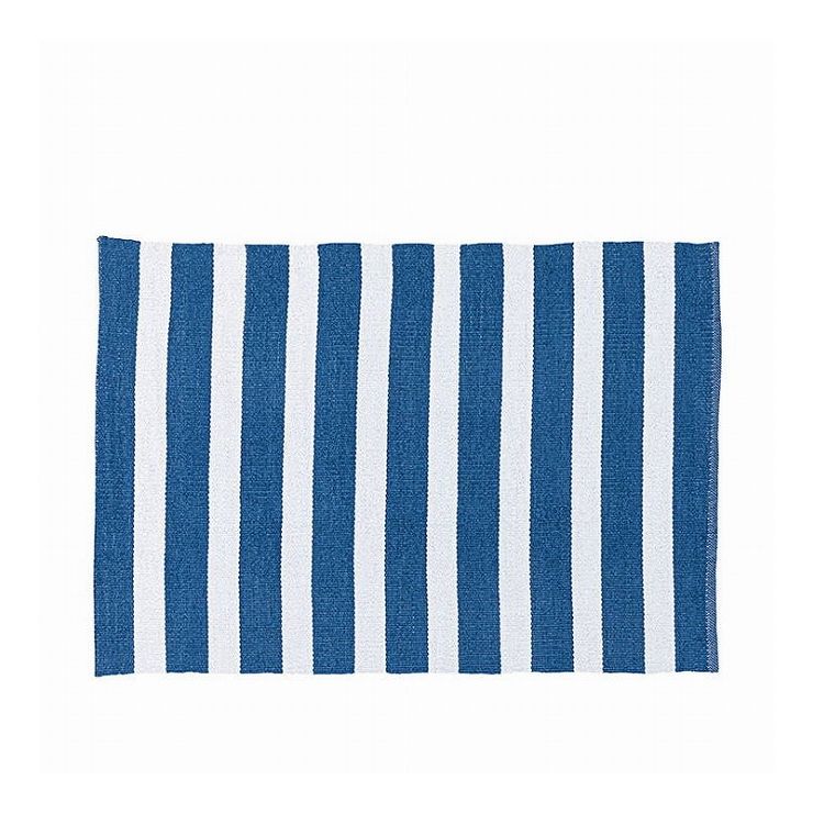 8帖用（352 cm×352 cm） - ラグ 幅90×奥行130 ポリプロピレン ブルー グレー ネイビー(代引不可)【送料無料】