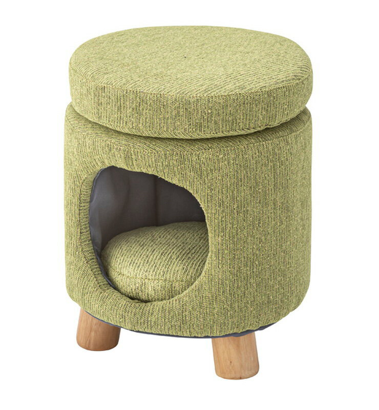 ペットスツール 幅33 奥行33 高さ41 ペットハウススツール スツール ペットハウス ペットベット 犬 猫 ペット ラウンド(代引不可)【送料無料】 [2]