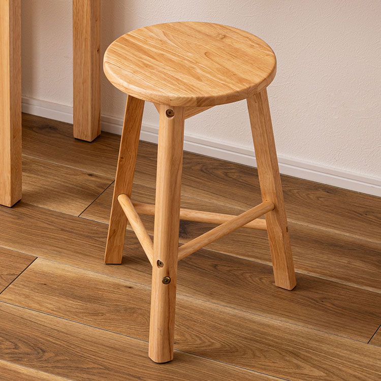 スツール 木製 天然木 北欧 円形 おしゃれ リビング ダイニング 丸形 リモートワーク 在宅ワーク 椅子 ..