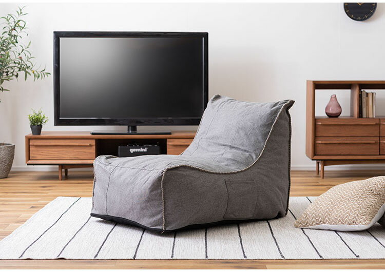 ソファ ローソファ リラックス 圧縮ソファ くつろぎ ボリューム カバーリング コンパクト ポケット付き インテリア おしゃれ(代引不可)【送料無料】 [3]