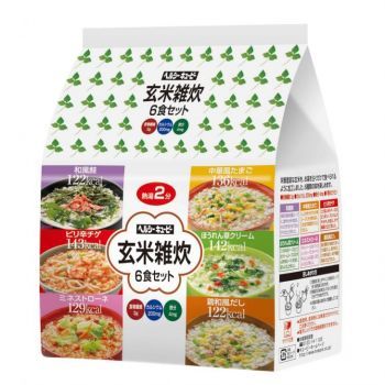 キユーピー ヘルシーキユーピー 玄米雑炊 6食セット 2個(代引き不可)【送料無料】