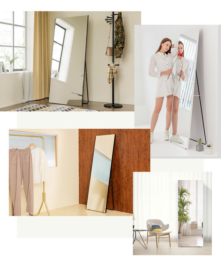 brisafe 割れない鏡 スタンド 50×160cm 割れない おしゃれ シンプル 鏡 ミラー スタンドミラー 全身鏡 インテリア 飛散防止 防災 鮮明 安全 軽量設計 壁掛け 2WAY 玄関 寝室【送料無料】