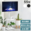 棚付きテレビスタンド HASE 32~55型対応・省スペース×収納一体型の壁寄せスタイルテレビスタンド 棚付き 壁寄せ 省スペース 32型対応 55型対応 VESA対応 レコーダー置き【送料無料】(3)