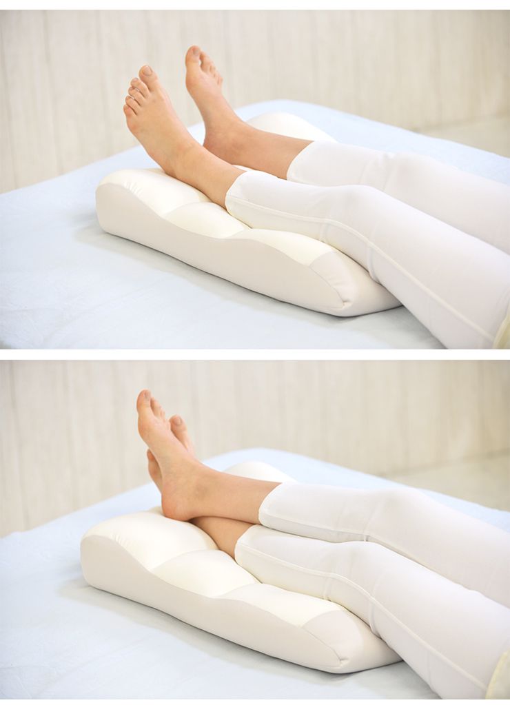 日本製 空間フィットのナイトケア足まくら ウォッシャブル 洗濯 可能 枕 フィット フィット感 体圧分散 デスクワーク カバー付き(代引不可)【送料無料】
