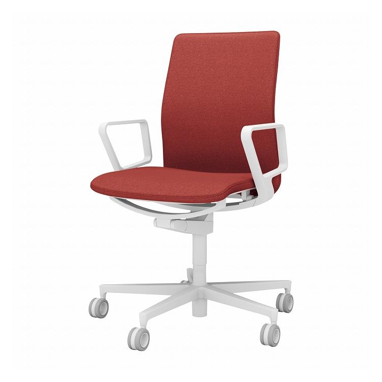 コクヨ オフィスチェア ファブレ 肘付き C01-W151CU-WAGAG2 パーシアンレッド 椅子 リモートワーク 在宅 仕事 勉強 快適 おしゃれ パソコンチェア デスクチェア 会社 子供部屋(代引不可)【送料無料】