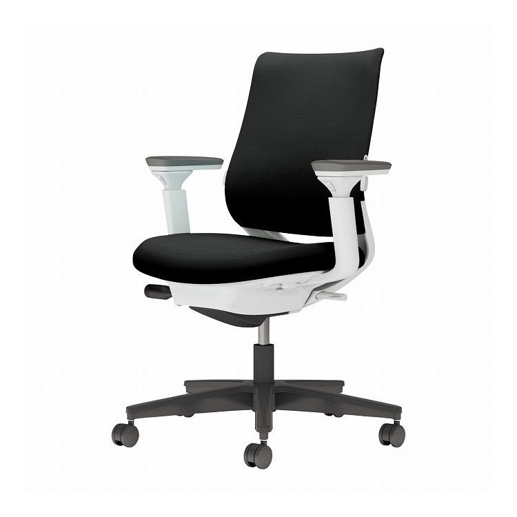 【メーカー直送】 コクヨ オフィスチェア 椅子 イス チェア ミトラ2 可動肘 ランバー付 ホワイトグレー ブラック(代引不可)【送料無料】