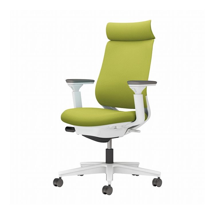 【メーカー直送】 コクヨ オフィスチェア 椅子 イス チェア ミトラ2 可動肘 ホワイトグレー ライトオリ..