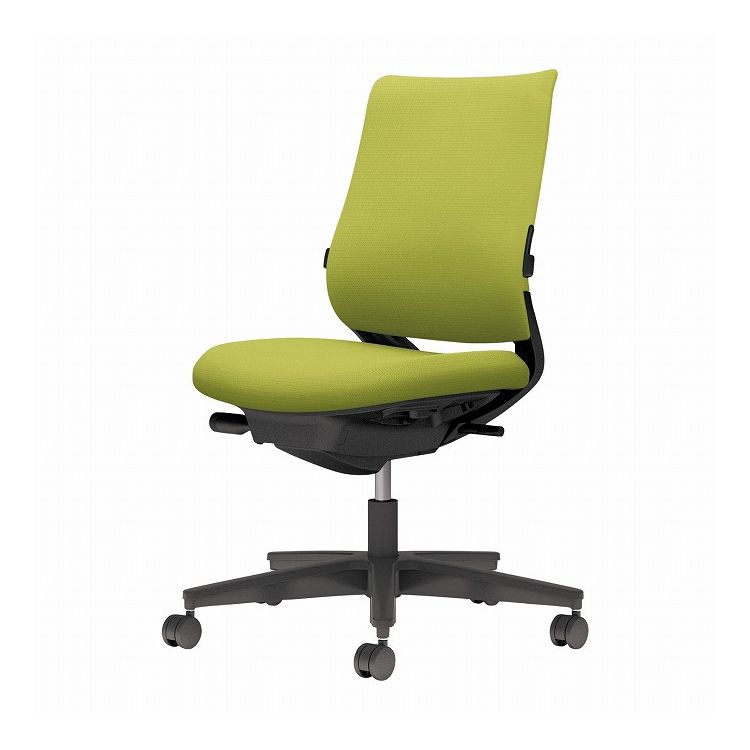 【メーカー直送】 コクヨ オフィスチェア 椅子 イス チェア ミトラ2 肘無 ランバー付 ブラック ライトオリーブ(代引不可)【送料無料】(3)