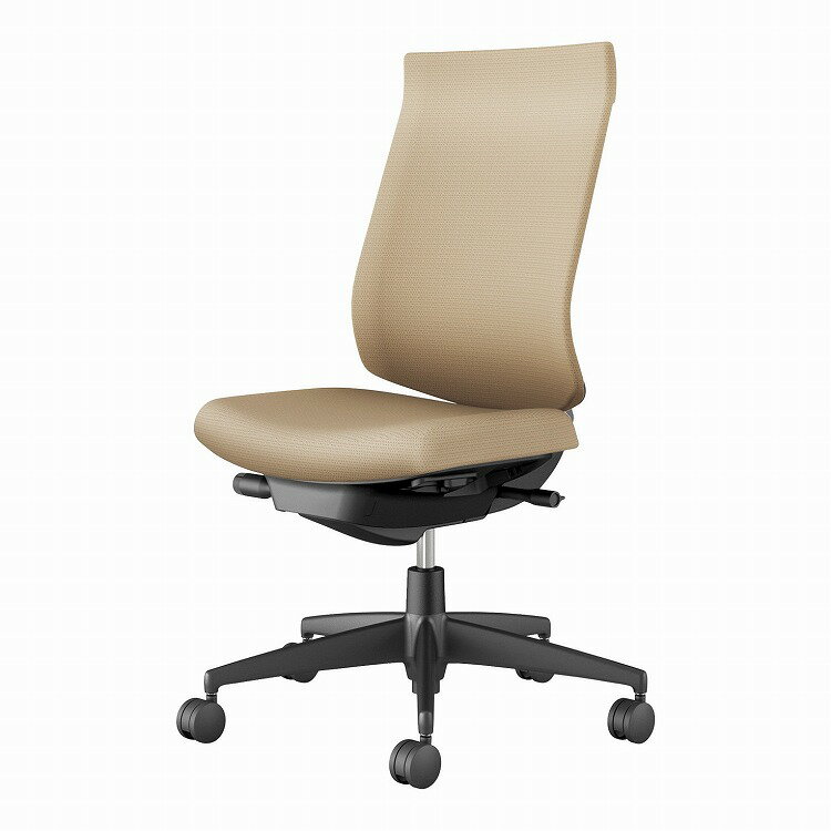 コクヨ 【メーカー直送】オフィスチェア ウィザード4 ハイバック 肘なし ブラック脚 本体ブラック C06-B202CU-BKG41K1 フローリング用 ソフトベージュ(代引不可)【送料無料】