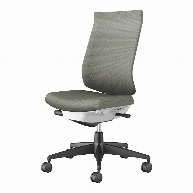 コクヨ 【メーカー直送】オフィスチェア ウィザード4 ハイバック 肘なし ブラック腳 本體ホワイトグレー C06-B202CU-E1G4E31 フローリング用 ソフトグレー(代引不可)【送料無料】