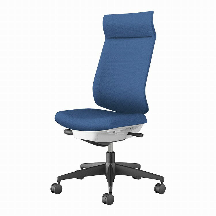 コクヨ 【メーカー直送】オフィスチェア ウィザード4 アディショナルバック 肘なし ブラック脚 本体ホワイトグレー C06-B402SU-E1VZ641 フローリング用 ミディアムマリン(代引不可)【送料無料】