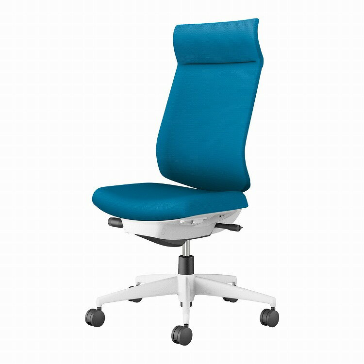 コクヨ 【メーカー直送】オフィスチェア ウィザード4 アディショナルバック 肘なし ホワイト脚 本体ホワイトグレー C06-W402CW-E1G4T41 カーペット用 ターコイズ(代引不可)【送料無料】