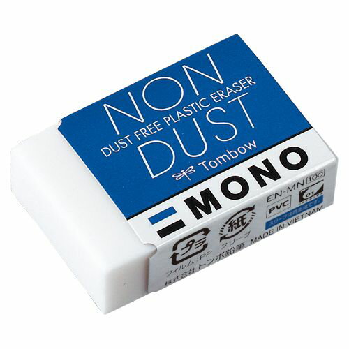 Erasers - トンボ鉛筆 MONOノンダスト消しゴム 1 個 EN-MN 文房具 オフィス 用品