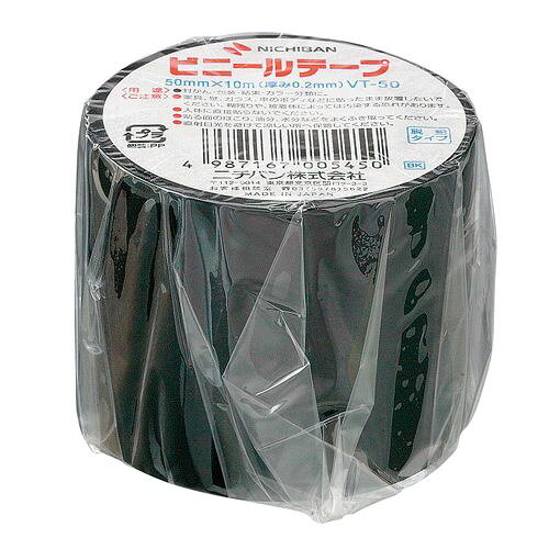 ニチバン ビニールテープ10M VT-506 クロJANコード：4987167005450品番：VT-506テープ厚：0.20mm。基材：PVC製。粘着剤：ゴム系。【送料について】北海道、沖縄、離島は送料を頂きます。