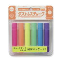 日本理化学工業 ダストレス蛍光チョーク6本入 6色 1 個 DCK-6-6C 文房具 オフィス 用品