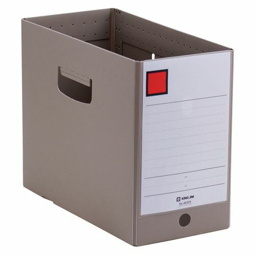 メーカー：キング品番：4635NクレJANコード：4971660006540水や汚れに強い！PPファイルボックス！●カラー／グレー●サイズ／A4ヨコ●寸法／幅155×奥行317×高さ245mm●材質／再生PP55％●見出し紙2枚付き●単位／1個●メーカー品番／4635Nクレサイズ：W317×D155×H245mm収納幅：150mm材質：再生ポリプロピレン【送料について】北海道、沖縄、離島は送料を頂きます。